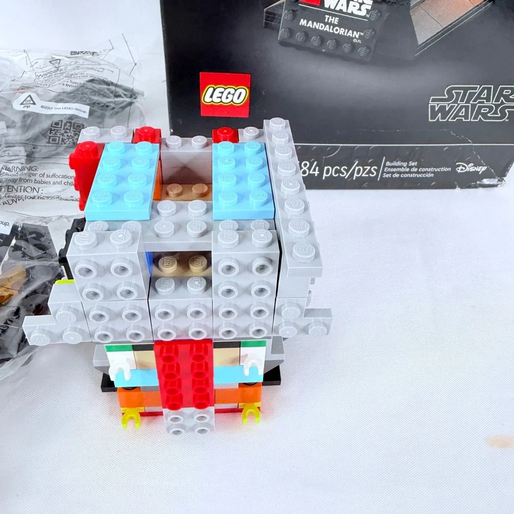 LEGO Star Wars The Mandalorian‎ Helmet Set 75328 Partial Build Open Box 584 pcs